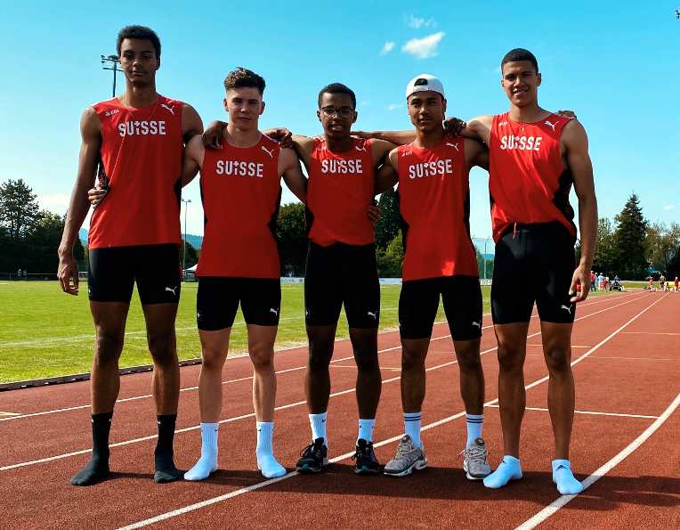 U18-Bestleistung 4x100m mit Joël Csontos