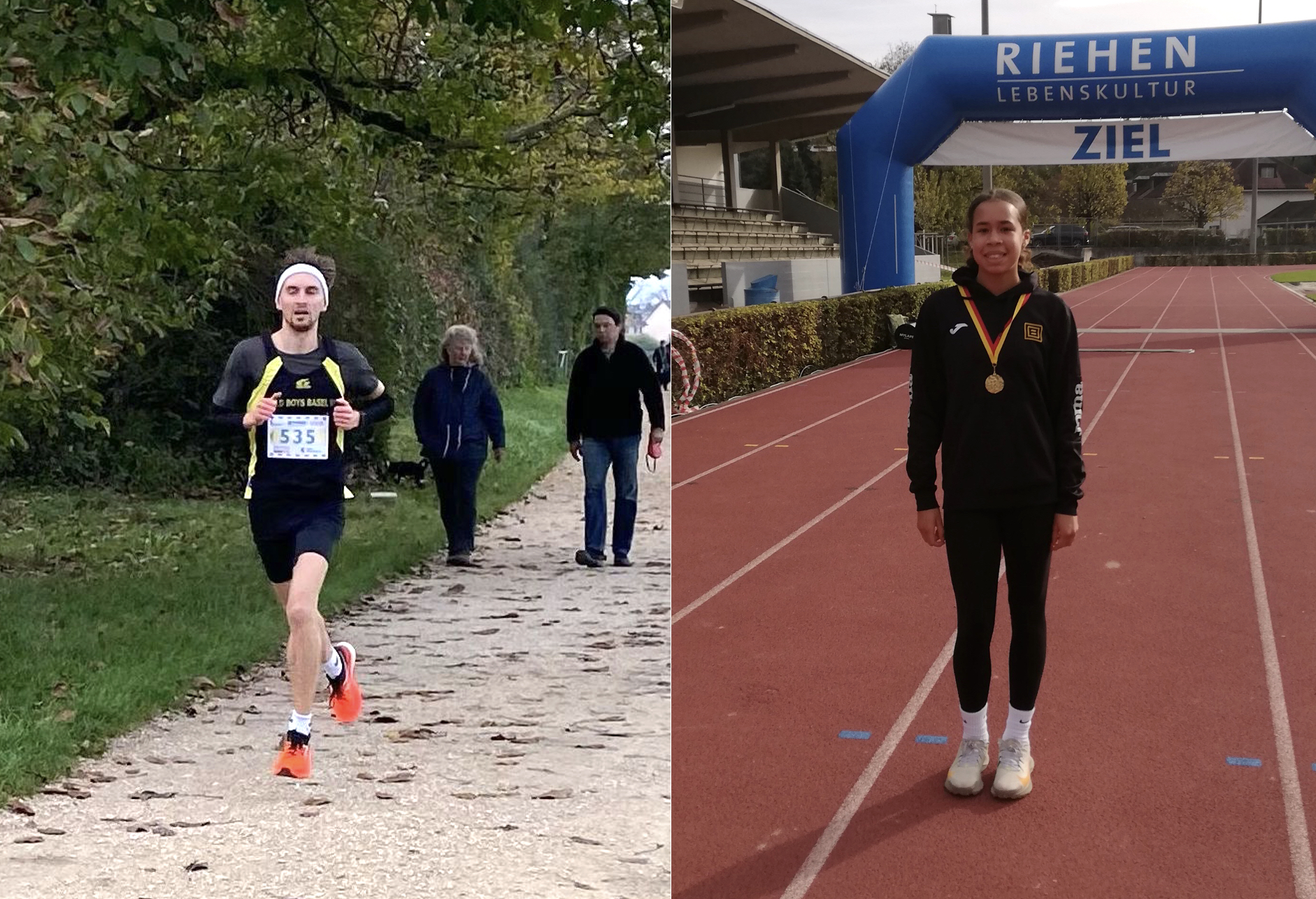 Laura Bolzern und Jan-Niklas Kreppke gewinnen am 4. Riehener Lauftag