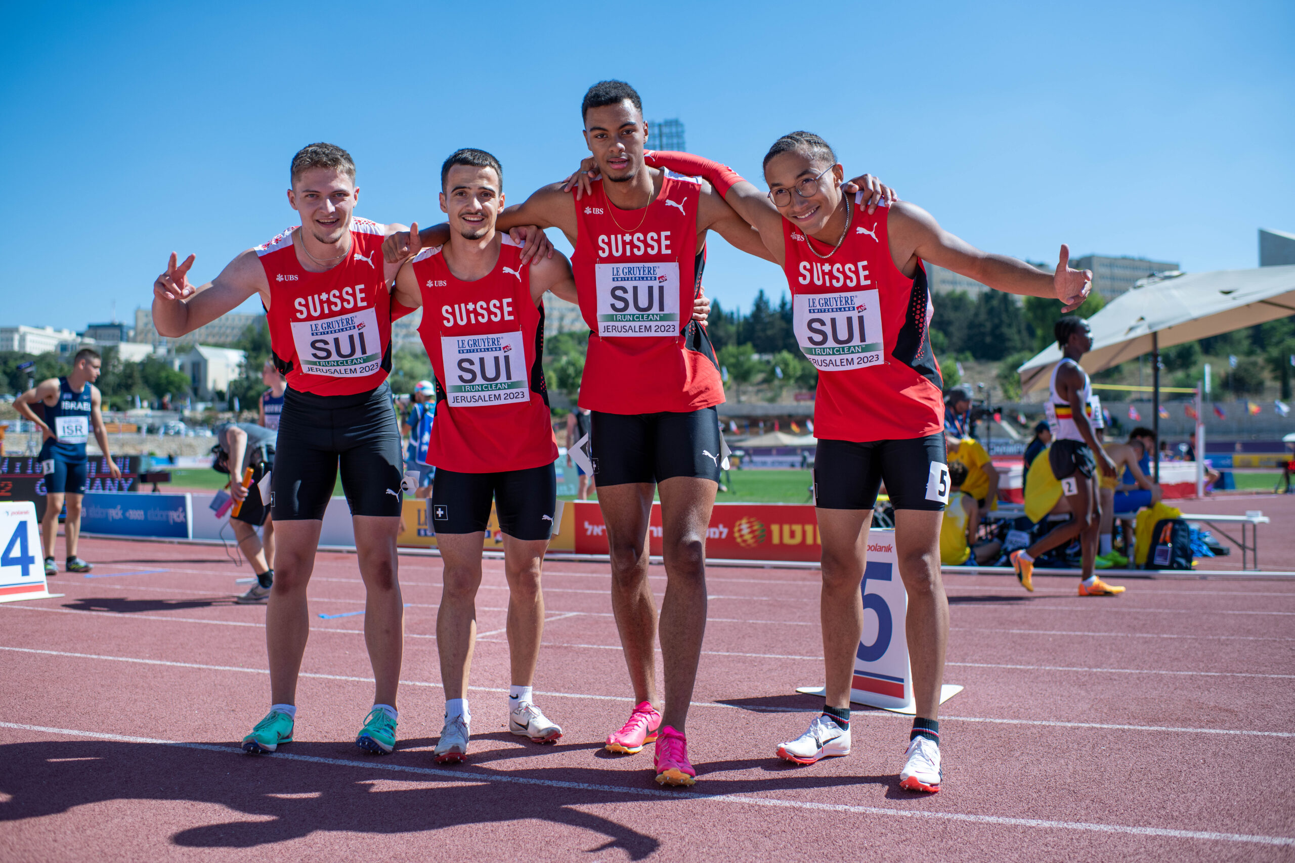 Hier abstimmen: Joël Csontos mit der 4×100 m Staffel für den Sporthilfe Nachwuchspreis 2023 nominiert