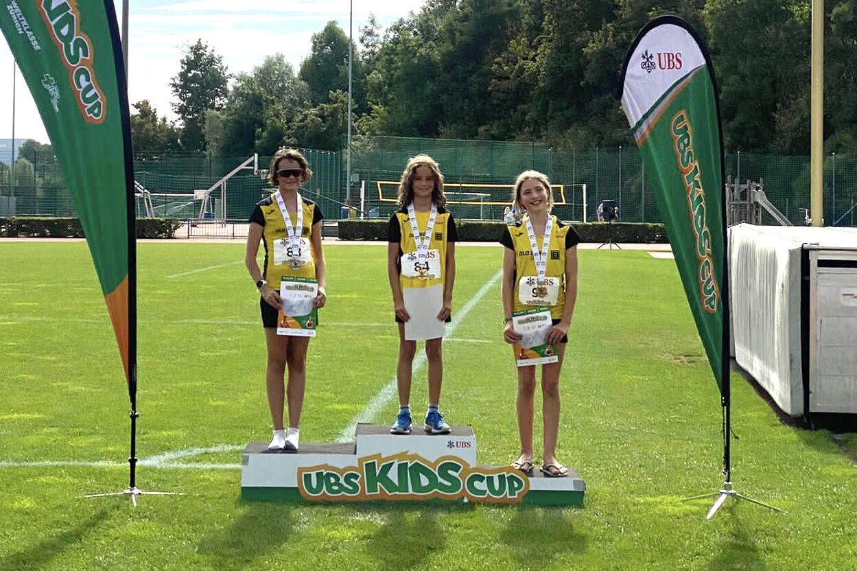Drei OB Athletinnen qualifizieren sich für den UBS Kids-Cup Schweizer Final