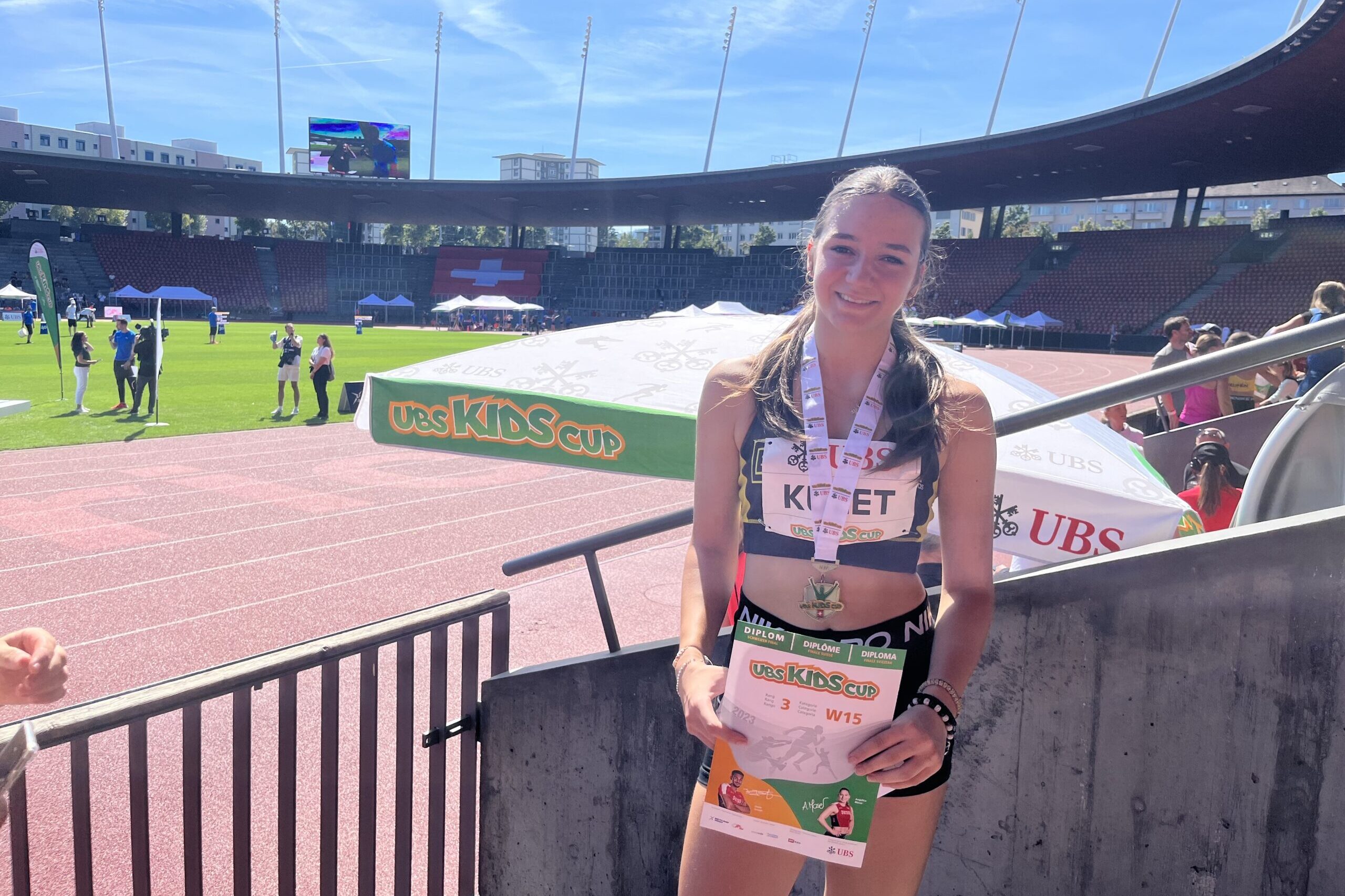 3. Platz für Anastasija Kuzet am UBS Kids Cup Final in Zürich