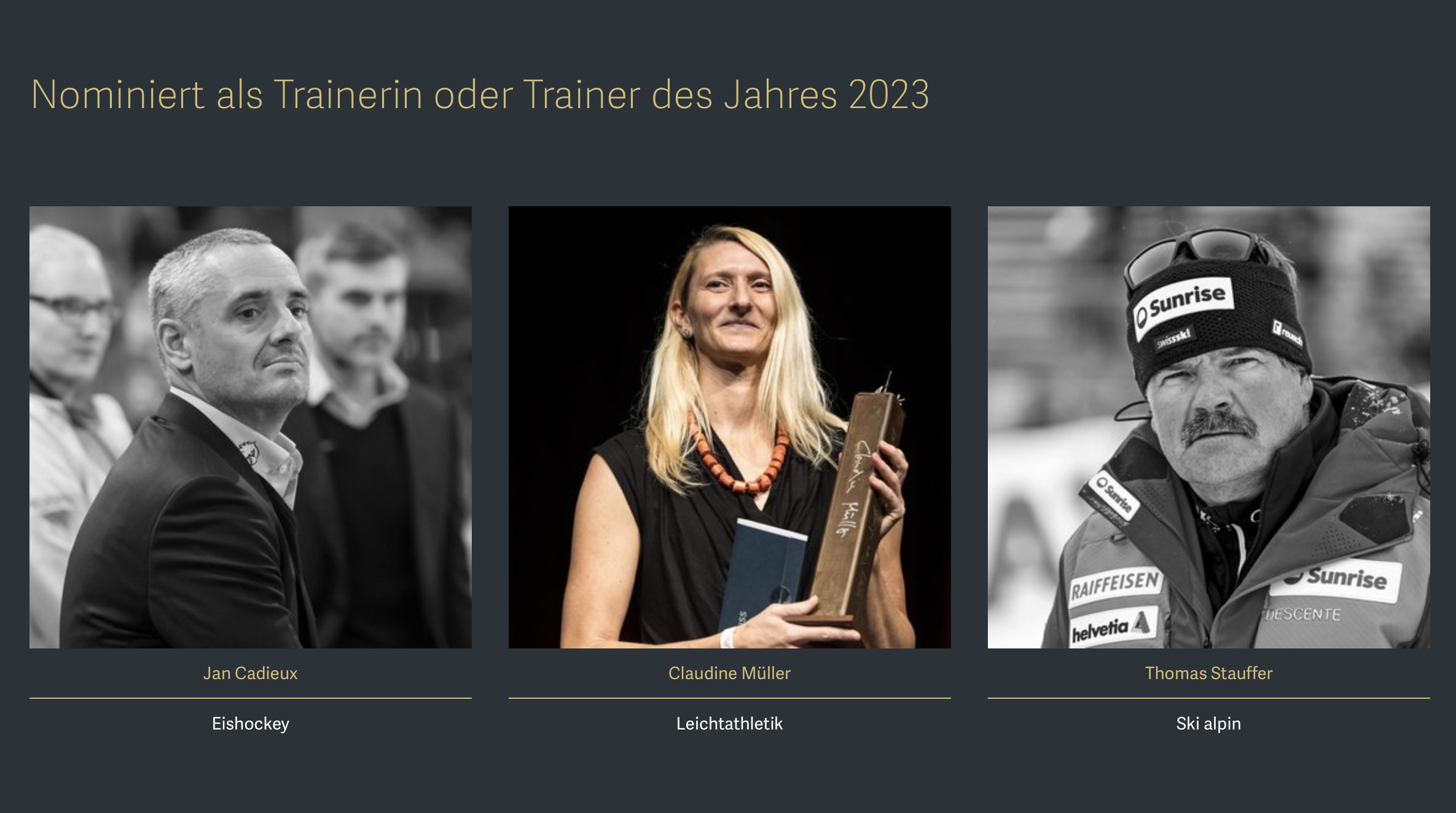 Claudine Müller für den Swiss Sports Award nominiert