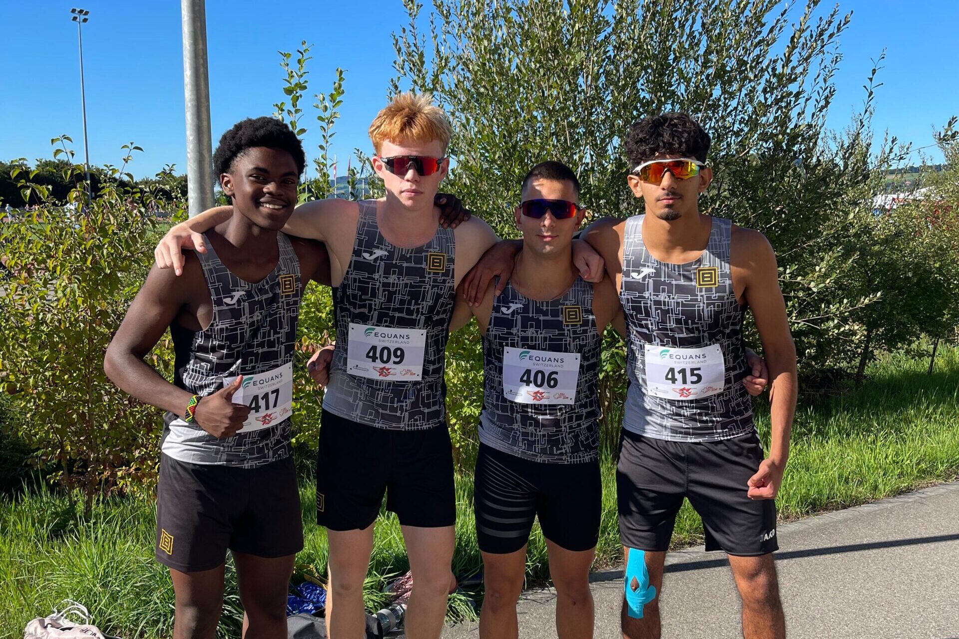 Die OB U20 4x400m Staffel gewinnt Bronze an den Schweizer Meisterschaften in Nottwil