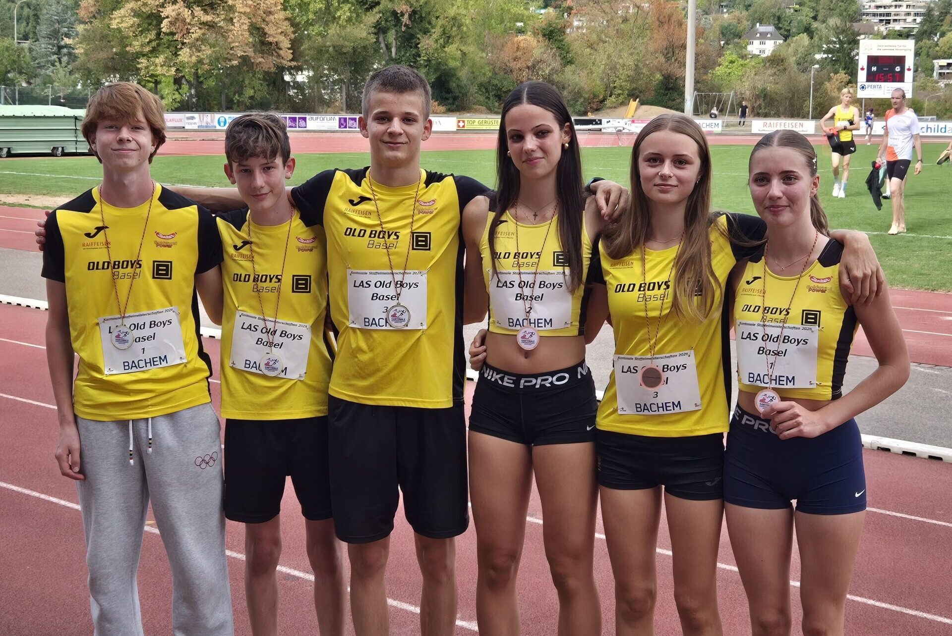 1x Gold, 5x Silber und 1x Bronze an den Kantonalen Staffelmeisterschaften beider Basel